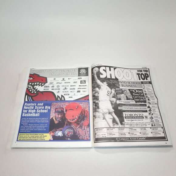 Toronto Sun Newspaper 1995 Raptors Preview Debut Season NBA Basketball Champions - Picture 7 of 11